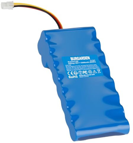 BURGARDEN 18V 5000mAh Li-Ion Replacement Battery for Husqvarna Automower 320, 330X, 420, 430, 430X, 440, 450X, 520, 550 Lawn Robot, Replacement for 580 68 33-01, 580 68 33-02, 580 68 33-03-03 Battery