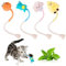 Fantasyon Catnip Toy Bite Rope 4 Pcs, Interactive Cat Toys for Indoor Cats Kitten Playing Chewing Teeth Cleaning, Teething Chew Toy, Catnip Toys for Cats