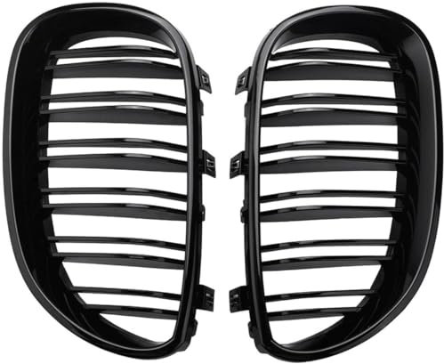 Auto Gitter Front Kühlergrill für BMW E60 E61 5er 2003-2010, Maßgeschneidertes Unterhaubengitter Kühlergrill Haubengrill Grillverkleidung Ersatzzubehör