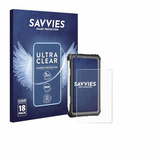 savvies (18 Pezzi Pellicola Protettiva per Apple iPad Mini 7 2024 (case-friendly) Protezione Schermo Trasparente