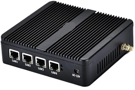 Mini PC Industriel sans Ventilateur XCY, processeur Celeron N2830, 4 Ports LAN, HDMI, VGA, Emplacement SIM, Modem 4G, Wi-FI, Compatible Windows 7/10 et Linux(N2830 i211AT NIC,8GB RAM 256GB SSD)