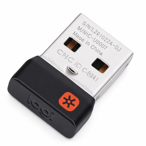 Fabater USB Unifying Receiver, Wireless Dongle for Logitechs MK235 MK245 MK270 MK275 MK295 MK315 MK345 Keyboard Mouse Combo with 2.4G Connection for Multiple Devices