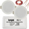Kit musicale da soffitto Bluetooth, mini amplificatore e 2 altoparlanti da soffitto a basso profilo, impianto stereo HiFi wireless per il sottofondo, per bar, ristoranti, home cinema, pub, negozio