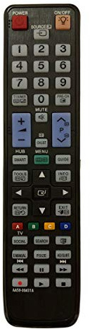 Aurabeam Ersatz TV Fernbedienung kompatibel mit Samsung AA59-00431A Fernseher anwendbar für AA59-00445A und AA59-00446A