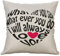 Xmiral Kissenh黮len Kissenbez黦e Leinen Liebhaber-Serie Valentinstag Pillowcase Romantisch Brief Drucken(A) 40?0