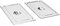 vidaXL 2X Tapas para Bandeja de Alimentos GN 1/1 Utensilios Calientaplatos Plato Platillo Cocina Comida Buffet Baño María 530x325 mm Acero Inoxidable
