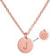 AFSTALR Damen Initialen Kette J Buchstaben Anhänger Rosegold Kette mit Herzen Geburtstagsgeschenk für Mädchen