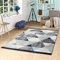 Pergamon Designer Teppich Kurzflor Maui Modern Rauten Grau Blau in 5 Größen