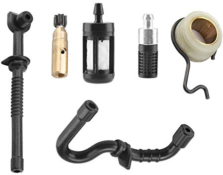 Engrenage à vis sans fin de pompe à huile pour tronçonneuse, pour Stihl MS180 MS170 018 017 Kit de filtre de tuyau de carburant pour engrenage à vis de pompe à huile de tronçonneuse