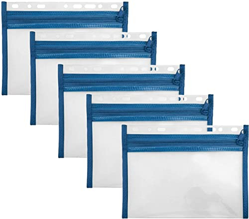 Veloflex Sammelmappe Velobag, Ordnungsmappen Dokumentenmappen, abheftbar (blau, XXS, A5 | 5er Pack)