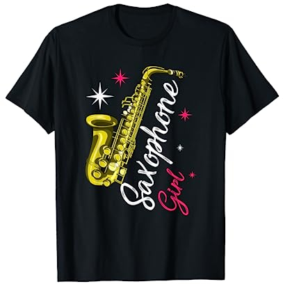 Saxophonist Jazz Musik Mädchen Geschenk Damen Saxophon T-Shirt