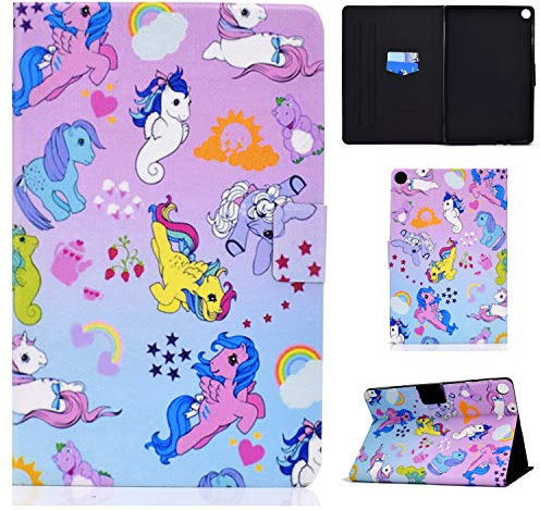 Aswant Huawei Matepad T10/T10s - Funda de piel sintética tipo libro con tapa magnética para Huawei Matepad T 10 de 9,7 pulgadas/Huawei Matepad T 10s de 10,1 pulgadas, diseño de caballo
