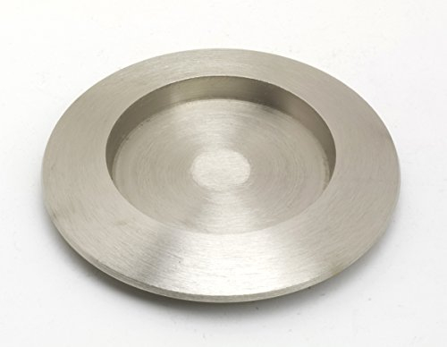 Kerzenteller Osterkerzen Messing vernickelt Silber Matt für Kerzen bis Ø 70 mm