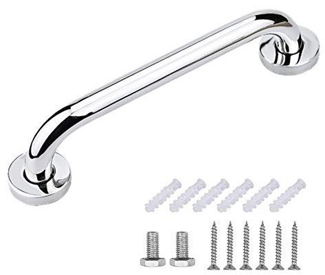 Bathroom Grab Bar Stainless Steel Bath Grab Safety Hand Rail Support Shower Toilet Aid for Disabled Elderly Children Mobility & Daily Living Aids 30CM