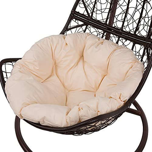 PATIO Auflage für Hängesessel rund ⌀ 100 cm Papasansessel Hängekorb Kissen gesteppt
