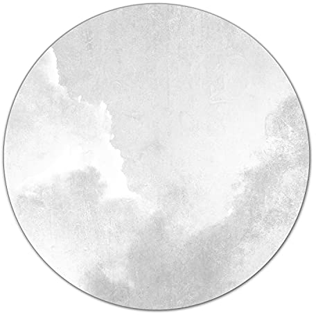 Coloray Planche À Découper Induction Cuisson Protection Plaque Rond Verre Trempé ⌀ 40 cm Tapis de Découpe - Ciel gris millésime