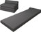 sunnypillow Premium Klappmatratze mit Kopfteil 80 x 220 x 10cm Anthrazit | 4-teilige Faltmatratze mit abnehmbarem Bezug | Schaumstoff extra dick 10cm | Matratze klappbar Gästematratze Reisematratze |