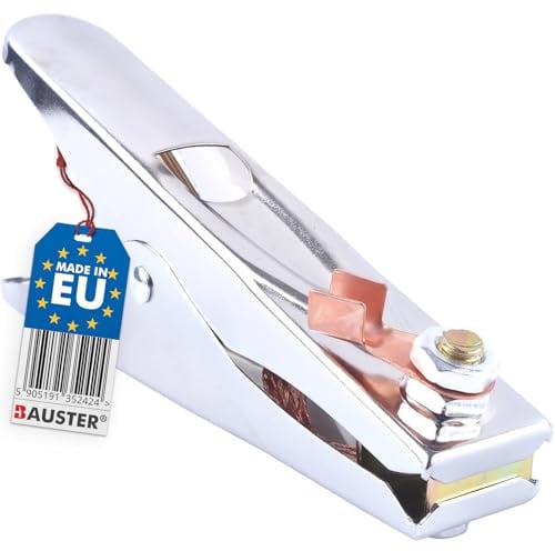 BAUSTER® Masseklemme Erdungsklemme bis 300A / 500A Massezange, masseklemme schweißgerät, Schweißklemme Schweißzange, professionelle Schweißausrüstung, für die meisten Schweißgeräte (500A)