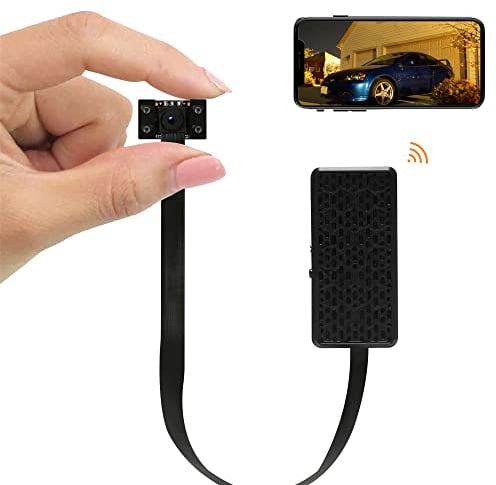 WIWACAM Mini Kamera WLAN, 2600mAh Akku, 4K Ultra HD Kleine Überwachungskamera Innen mit APP, WiFi Überwachung IP Kamera live Handy, mit Bewegungsmelder, Nachtsicht, Akku, Alarmzone, MW5 Pro