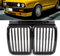 DM Autoteile 1006 Satz Sport Kühlergrill kompatibel für BMW 3er E30 passend in hochglanz Schwarz alle Modelle
