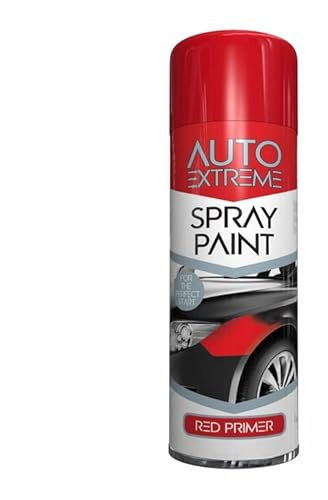 SuperGift.com 250ml All Purpose Aerosol Red Primer Spray Paint Quick Drying Spray, Fast Dry and Excellent Coverage for Car, Van, Wheel, Metal, Plastic and More by Diva Gift