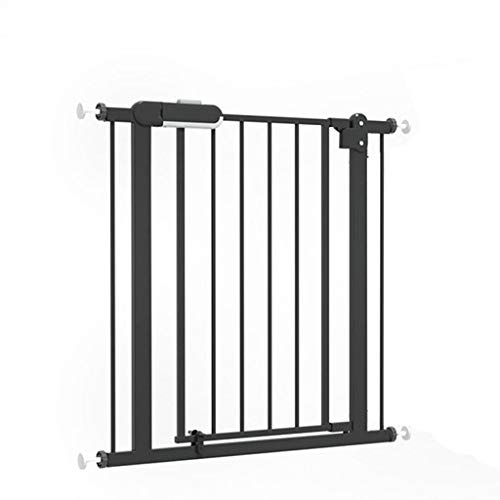 AUNEVN Pet Playpens Sicherheitstore Safety First Treair Gate Verlängerung Metall Baby Kind Sicherheitstat Druckmontage Kit Auto Close Treppe-Balusters/Black/123-133Cm