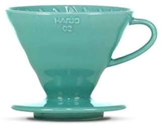 Hario V60 Ceramic Coffee Dripper Turquoise - Size 02