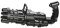 Smiffys Gatling Bubble Gun, Schwarz, mit Bubble Pot & Tablett