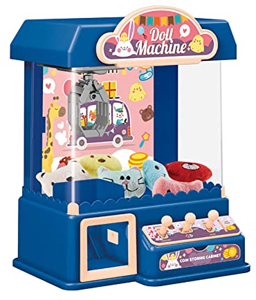 URFEDA Machine à Griffes Candy Grabber Candy Dispenser Machine Doll Dispenser Machine Game Doll Grab Machine with Light Music Motricité Jouet Cadeau pour Enfants Garçons Filles