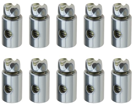 SG Store 5PCS Throttle Cable Stops Brake Cable Ends Round Body Wire Stops 2mm Wire Hole Diameter for Go-Kart Bicycle Motorcycle Scooter Lawn Mower