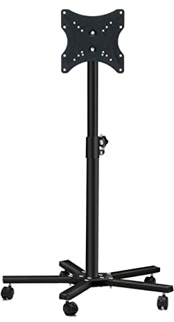 AdwOa Mobile TV Stand For 22-43 Inch TVs, Tilt TV Cart Max VESA 200x200 Portable TV Stand, Height Adjustable Rolling TV Stand With Locking Wheels Decoration