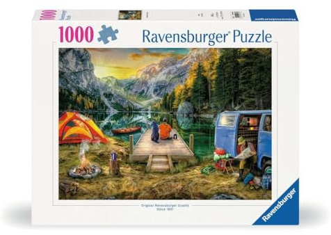 Ravensburger Puzzle 12000568 - Campingurlaub - 1000 Teile Puzzle für Erwachsene und Kinder ab 14 Jahren,