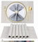 BETEAM Platzsets Abwaschbar 6er Set Vinyl Tischsets für Esstisch Waschbar Küchen Platzdecken Langlebige Tischsets für Drinnen Draußen-01 Creme Farben, 6er Set