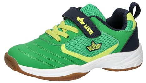 Lico Kerry VS Hallenturnschuhe, Grün/Marine/Lemon, 31 EU