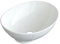 Waschschale oval Badezimmer Aufsatzwaschbecken Aufsatzbecken 41x33x14 cm klein weiß Bad Gäste wc ohne Unterschrank Handwaschbecken ohne Überlauf ultradünner Rand