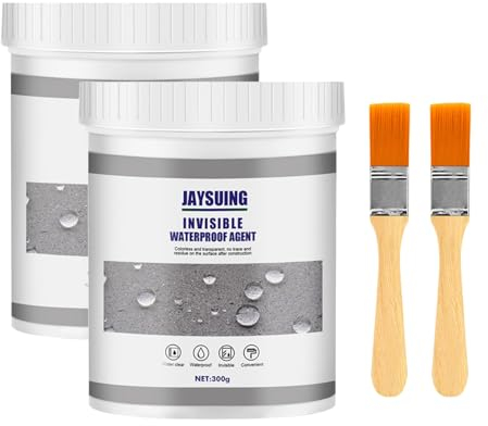 HONGECB Sellador Invisible Impermeable, Waterproof Anti-Leakage Agent, Pegamento Impermeable Transparente, Agente Aislante Transparente, con Cepillo, para Inodoro, Azulejos, Paredes, Tuberías, 600 G