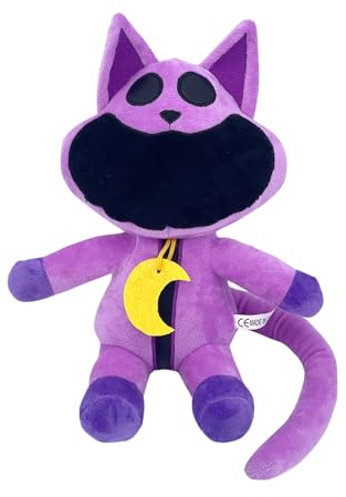 Benolls Smiling Critters Plush CatNap/Doyday/Craftycorn, Soft Stuffed Animal Pillow Doll for Children and Adults (CatNap)