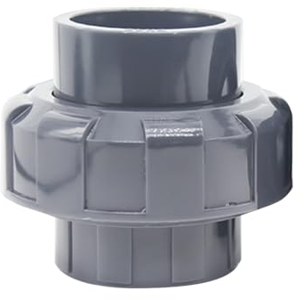 Raccord de tuyau en PVC de 40 mm x 40 mm, raccord de raccord de raccord de raccord à solvant, connecteur rapide gris pour plomberie