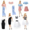4 Sätze Puppe Kleidung und Zubehör Anzüge, 11.5 Zoll Puppe Freizeitkleidung Outfits Set mit 1 Mode Kleid 3 Kurze Tops 2 Röcke und 1 Hose für Mädchen Weihnachten Geburtstag Geschenke