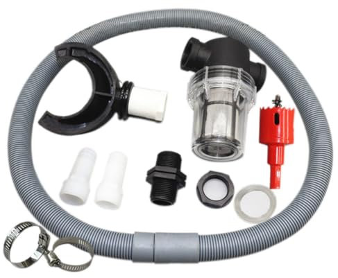 ClAZTyict Regenfänger Regenfass Umsteller Regenwassersammelsystem 1 Set 75 mm Flexschlauch Dichtung Gummiring einfach zu bedienen