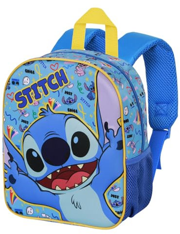 Disney Lilo und Stitch Hello-Elite 3D Rucksack, Blau, 26 x 31 cm, Kapazität 8 L