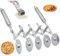 DAGLLGEW Roulette De Coupe-PâTe Extensible à 5 Roues en Acier Inoxydable pour Pizza Fromage Brownies Biscuits
