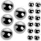 minkissy 40pcs Stirring Paint Mixing Balls Steel Balls for Nail Polish Paint Craft Sprays Easy to Use Manicure Tools