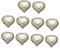 SHINEOFI 10pcs Diy Hair Accessories Material Round Heart Love Flower Disk Diamond Buckle Pearl Handmade Jewelry Set for Women Girls Hair Accessories for Diy Dec