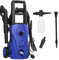 DURHAND Idropulitrice ad Alta Pressione 1600W con Ugello Regolabile e Kit Pulizia, Idropulitrice Professionale, Rame e Alluminio, 130 Bar, Portata Max 390 l/h, per Auto Casa Giardino, Blu e Nero