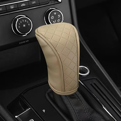 Pomos De Palanca De Cambios para Volvo S40 2006-2023 2024 2025, Antideslizante Perilla De Cambio De Marchas, Resistente A La AbrasióN Cubierta De Perilla De Palanca De Marchas,C-Beige