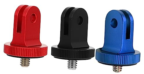 SWOOMEY 3pcs Ptz Adjustment Dial Aluminum Alloy Camera Mount Adapter for Tripod Mount