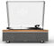 Giradischi Qlearsoul ONE-S Tutto-in-Uno con Altoparlanti Integrati DSP, Giradischi Vintage Bluetooth Ingresso/Uscita, Preamplificatore Phono, Puntina AT-3600L, 33/45 Giri (Noce)