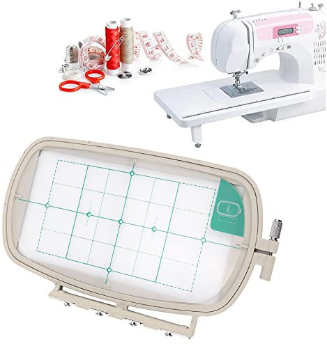 Uadme Stickrahmen Rahmen Große Größe Stretch Rahmen für Brother Multifunktions Nähmaschine Kompatibel mit Nähmaschine Stickmaschinen Design