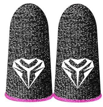 HTU 1 Pair Gaming Finger Sleeve for PUBG Universal Sweatproof Anti-slip Cover Thumb Gloves for Mobile Game
